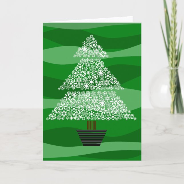 Snowflake Tree - Greeting Card (Front)