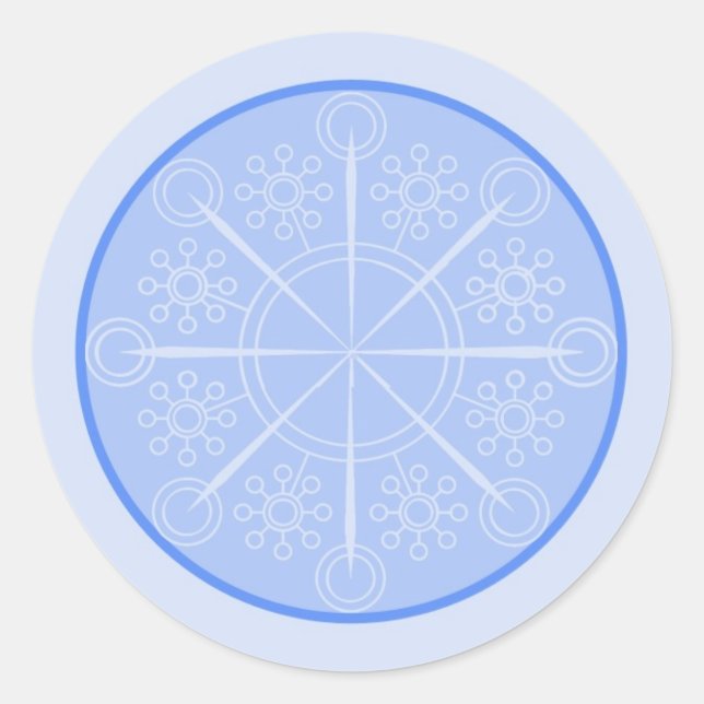Snowflake Wedding Envelope Seal (Front)
