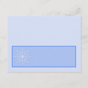 Snowflake Wedding Writable Place Card