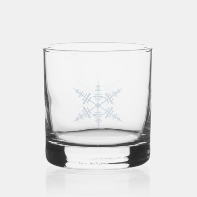 Snowflake Whiskey Glass (Front)