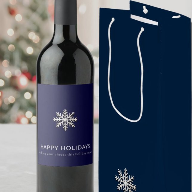 Snowflake Wine Gift Bag (Creator Uploaded)