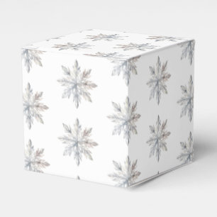 Snowflake Winter Baby Shower Favour Box