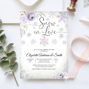 Snowflake Winter Bridal Shower Invitation