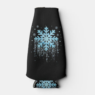 Snowflake Winter Christmas  Bottle Cooler