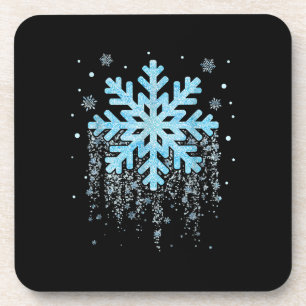 Snowflake Winter Christmas Matching Mens Womens Ki Coaster