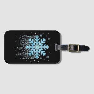 Snowflake Winter Christmas Matching Mens Womens Ki Luggage Tag