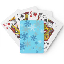 Snowflake Winter Playing Cards