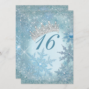 Snowflake Winter Wonderland Invitations
