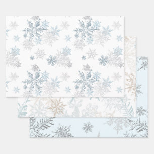 Snowflake Winter Wonderland Wrapping Paper Sheet