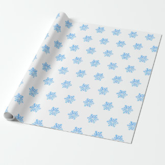 snowflake wrapping paper