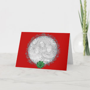 Snowflake Wreath Holiday Card