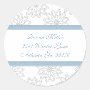 Snowflakes Address Labels