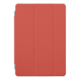 Snowflakes and Angels on Red Background iPad Pro Cover