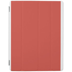 Snowflakes and Angels on Red Background iPad Cover
