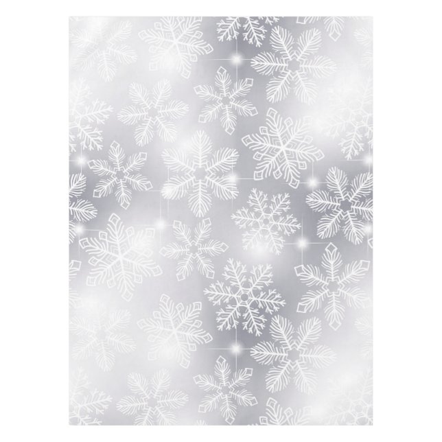 Snowflakes and lights tablecloth (Front)