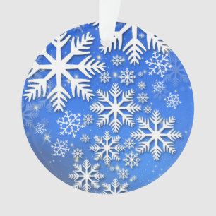 Snowflakes and Stars Ornament