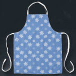 Snowflakes Apron<br><div class="desc">You may change the background colours and size of the pattern according to your preferences. Also,  you may add your own text,  or slogan set its font,  location and size,  all in order to create the ultimate personal gift for you and your loved ones.</div>