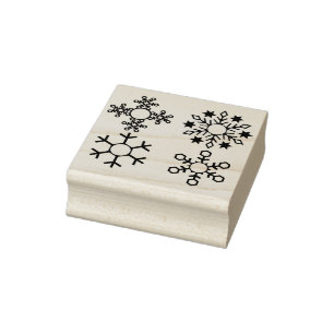 snowflakes art stamp