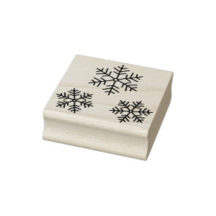 snowflakes art stamp