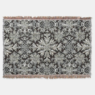 Snowflakes art throw blanket