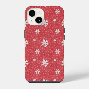 Snowflakes at Christmas Eve Invitation Napkins Tis iPhone 14 Case