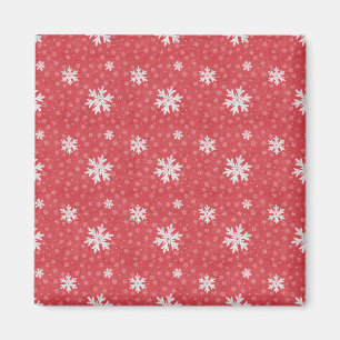 Snowflakes at Christmas Eve Invitation Napkins Tis Magnet