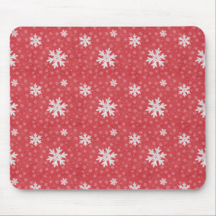 Snowflakes at Christmas Eve Invitation Napkins Tis Mouse Pad
