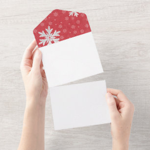Snowflakes at Christmas Eve Postcard
