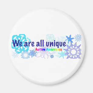 snowflakes_autism magnet