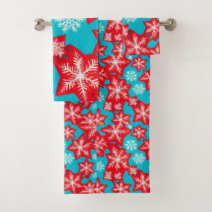 Snowflakes Bath Towel Set