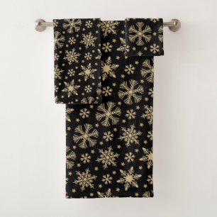 Snowflakes Bath Towel Set