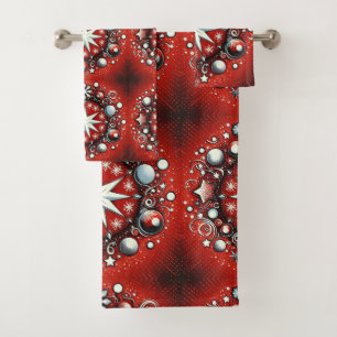 Snowflakes  bath towel set