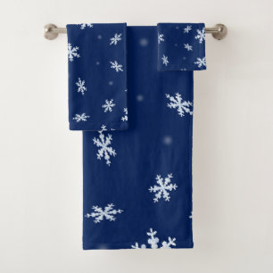 Snowflakes Bath Towel Set