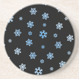Snowflakes (Blue & White) Coaster
