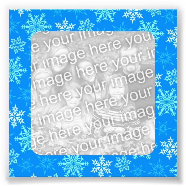 Snowflakes Border Photo Print (Front)