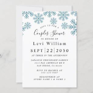 Snowflakes Bridal Shower Invitation