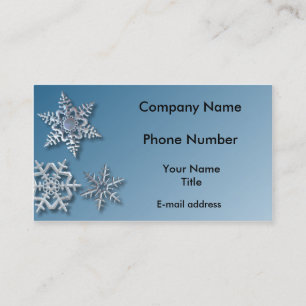 Snowflakes Business Card