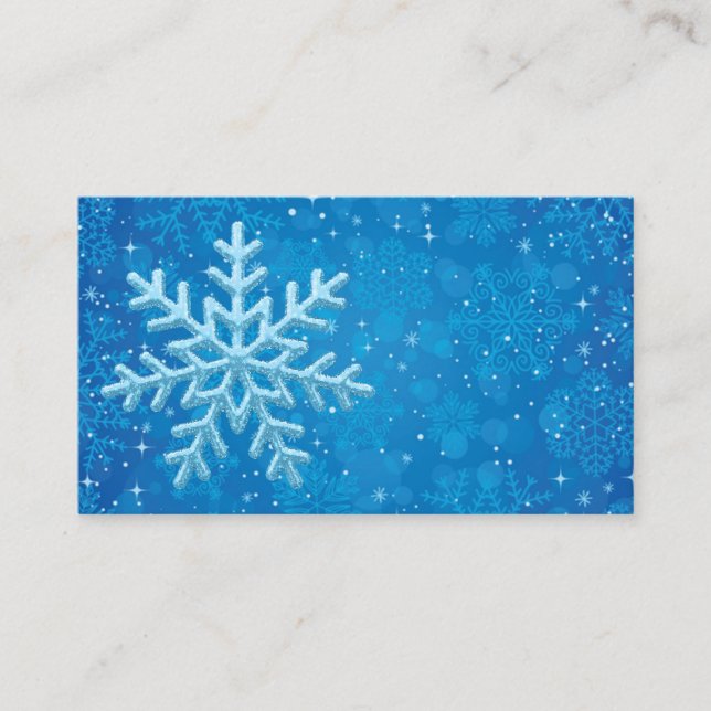 Snowflakes Business Cards (Front)