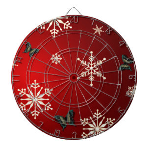 Snowflakes & Butterflies Dartboard