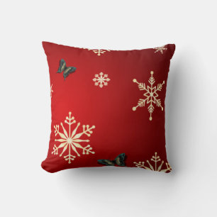 Snowflakes & Butterflies Pillow