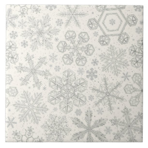 Snowflakes Ceramic Tile