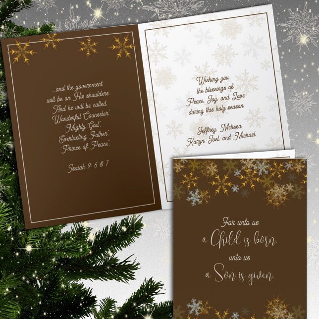 Snowflakes Christian Scripture Christmas Cards (Creator Uploaded)