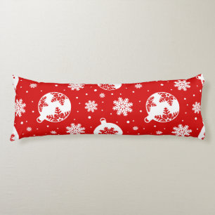 Snowflakes Christmas Body Cushion