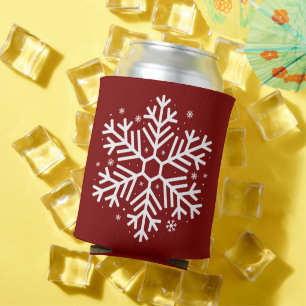 Snowflakes Christmas Gifts Winter Xmas Family Can Cooler
