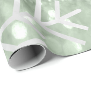 mint green christmas wrapping paper