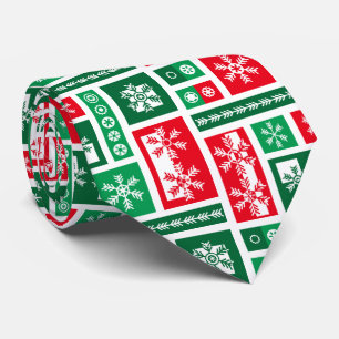 Snowflakes Christmas Tie