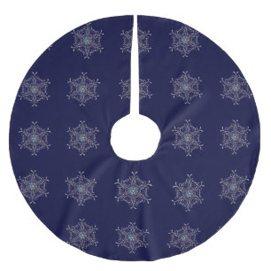 Snowflakes Christmas Tree Skirt