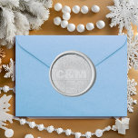 Snowflakes Christmas Wedding Monogram Wax Seal Sticker<br><div class="desc">This romantic fall wedding design features an abstract botanical design with maple leaf. The Autumn wedding design will transform your wedding into a harvest celebration that captures the beauty of the season. The maple leaf motif is perfect for a nature-inspired fall wedding, adds a touch of elegance to the design....</div>