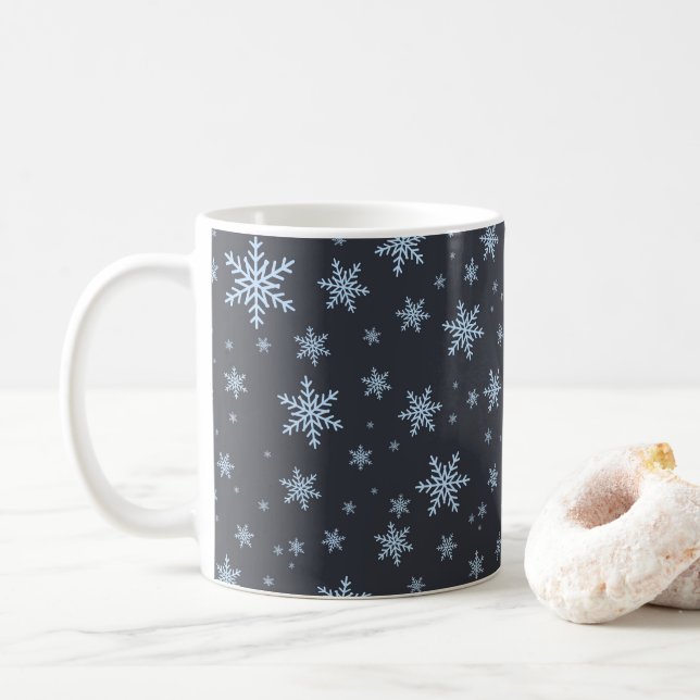 Snowflakes Coffee Mug (With Donut)