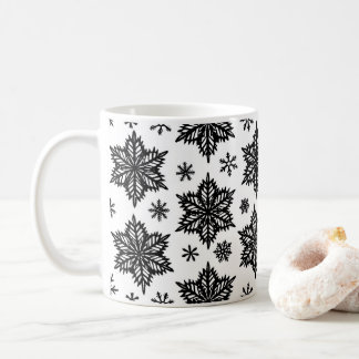 snowflakes  coffee mug
